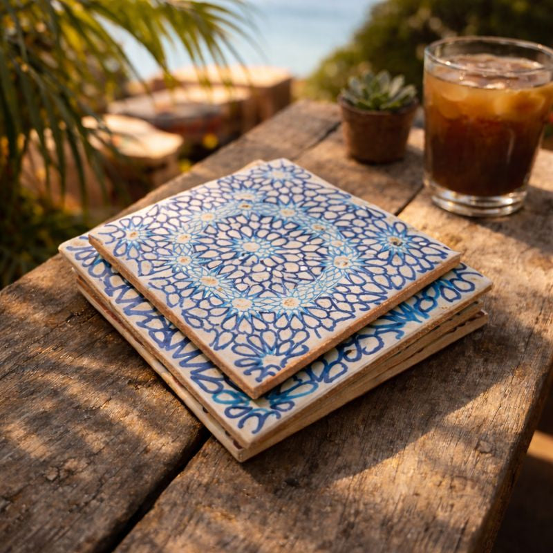 The Sayulita Tile Trio (Coaster & Trivet Set)