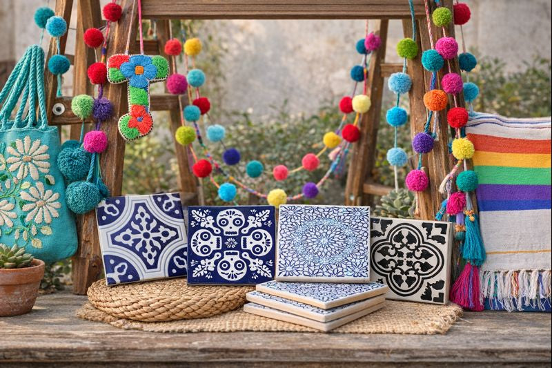 The Sayulita Tile Trio (Coaster & Trivet Set)